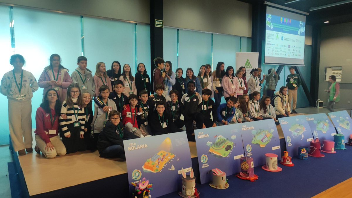 cpbaudilio's tweet photo. El alumnado de 6° ha ido a Avilés para participar en las presentaciones del proyecto 'DESPERTANDO VOCACIONES STEAM'. https://t.co/hzRdXH47XA