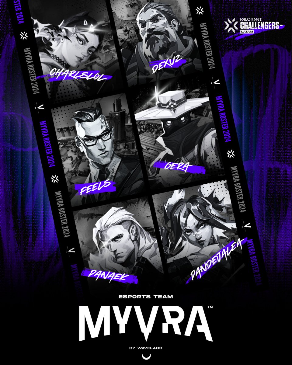 ¡Es hora de presentar a nuestro roster para la #VCLLatam! 🔥

Campeones del Premier, ganadores del cupo, y ahora, los que llevarán el nombre de MYVRA en alto:
🇲🇽 <a href="/Charlslol_/">Charls 🦥🇲🇽</a> 
🇲🇽<a href="/PanDeJalea/">yosho</a>
🇲🇽 <a href="/panaek_/">pnk</a>
🇲🇽 <a href="/SBGeraX/">Gera</a>
🇲🇽 <a href="/ImDexuz/">Dexuz - SEXuz</a>
🇲🇽 <a href="/feelsvlr/">Feels</a> 
¡Puro orgullo mexicano, ay ay ay!