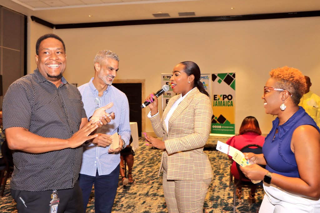 theJMEA_'s tweet photo. (1/3) Last night, we welcomed over 80 new members into the association 🙌
@thejmea_ is the leading industry association in Jamaica dedicated to serving the productive sector with excellence.
#NewMembersMingle
#JMEAatWork
#OurMembersMatter
#WeareManufacturers
#WeAreExporters https://t.co/YX3IG3iE9l