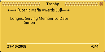 GothicMafiaHQ's tweet photo. A big thank you to everyone who attended the awards ceremony tonight. Did you know, the last awards we held was in 2008!?

Better late than never! 💀🎃

Trophies have been dropped in donation rooms.

#HabboOrigins #habbehotelorigins https://t.co/7gWhUWE8yu