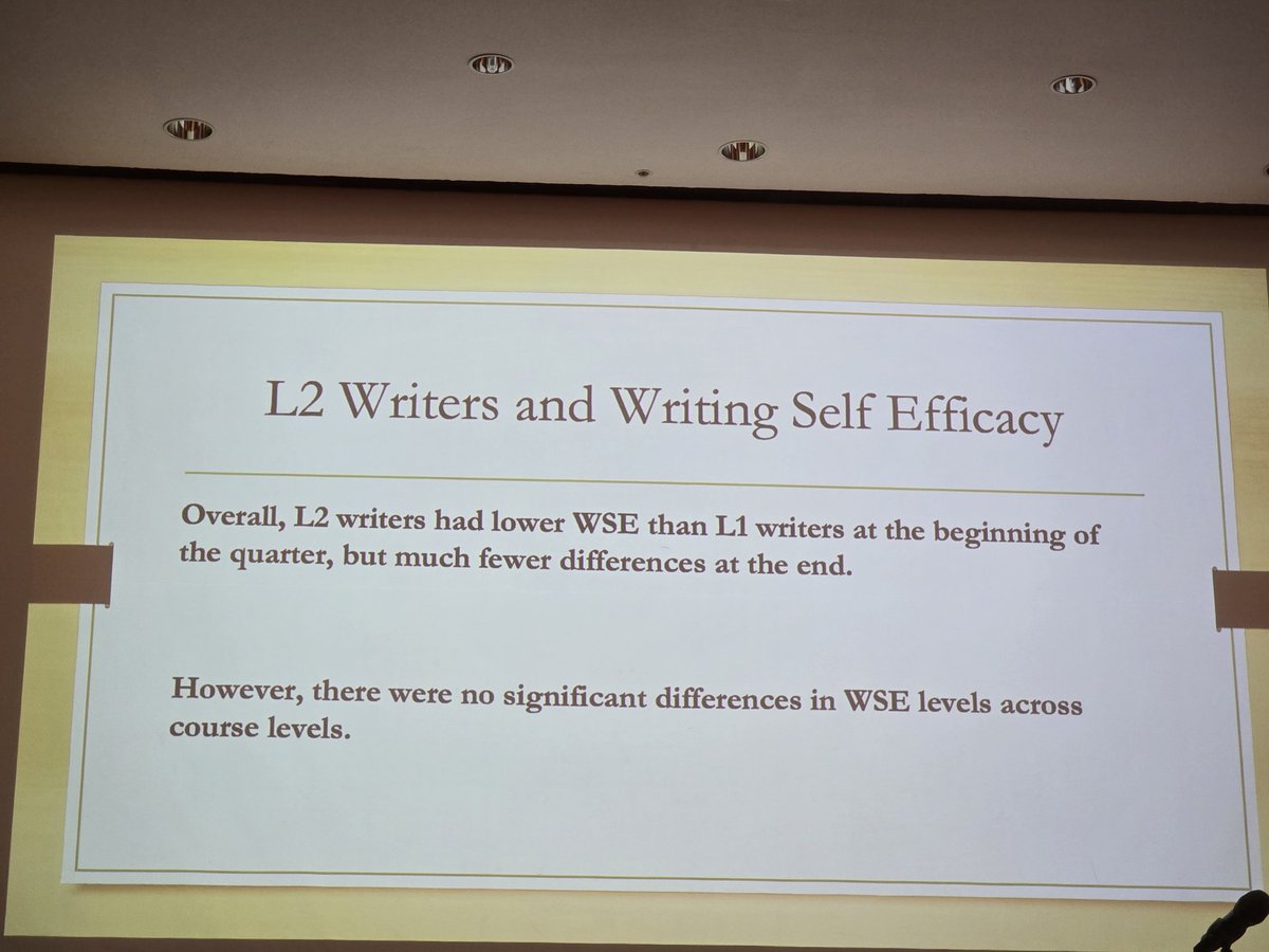 balamri17's tweet photo. Writing self-efficacy and multilingual writers.
#SSLW
#SSLW2024 https://t.co/Hb91IfXyKs