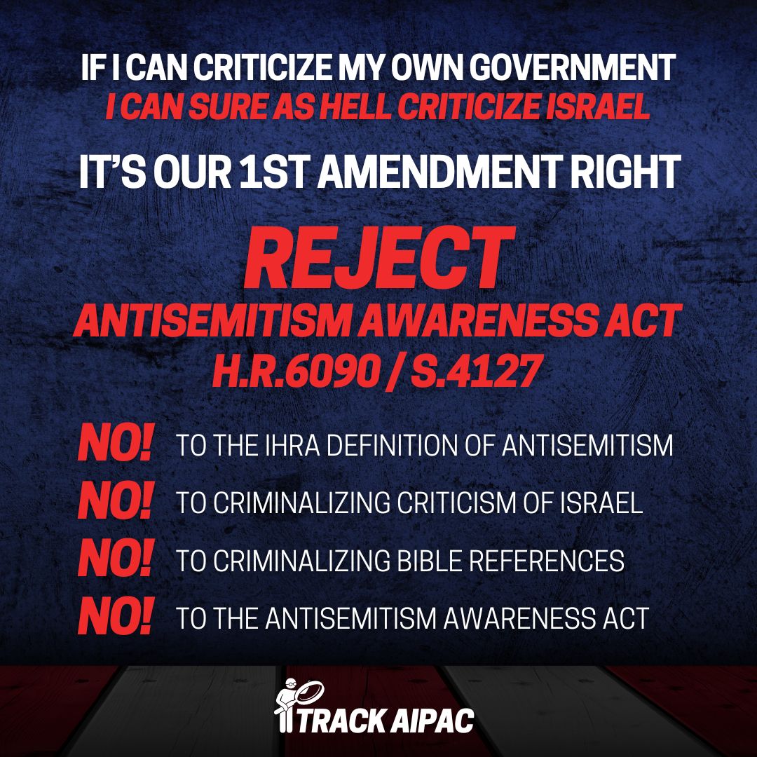 TrackAIPAC's tweet photo. @RepMoskowitz #GenocideJared wants to CRIMINALIZE criticism of a foreign government! This is an unconstitutional assault on free speech! 

Demand your senators REJECT this bill! 
https://t.co/0yhkJ13yAA https://t.co/AsZDdyV00J