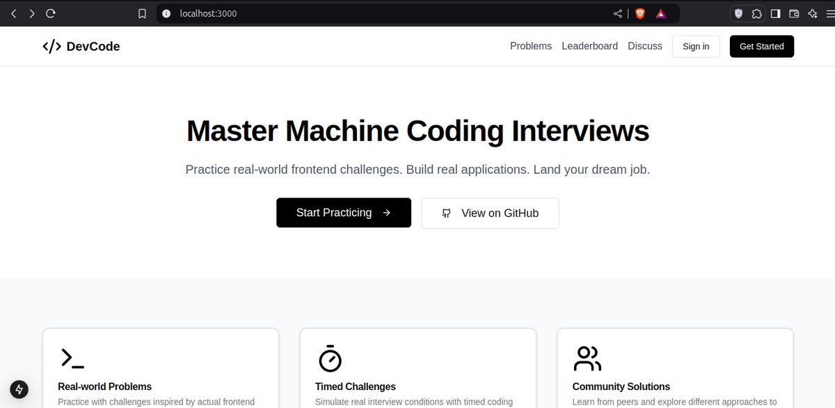 dkgulia08's tweet image. Building DevCode - platform for web developers to practice frontend machine coding rounds! 

Setup basic routes  ✅
Done with frontend for now ✅

Using @ClerkDev for Authentication 

 #WebDev #Frontend #CodingPlatform #MERNstack