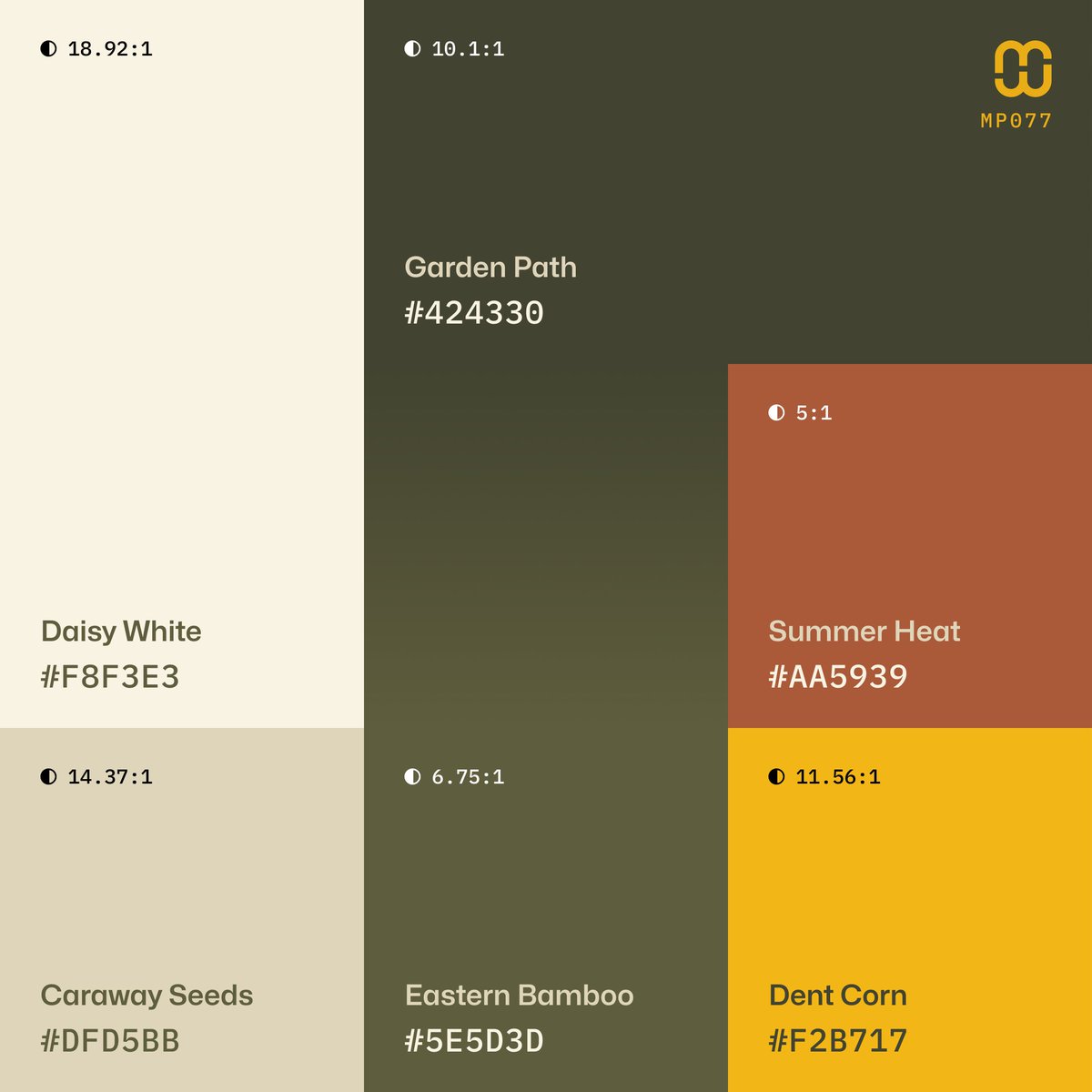 From the archives – #MindfulPalettes no. 77 feels like the early days of autumn, when summer just doesn't yet want to let go. I love this #ColorPalette!