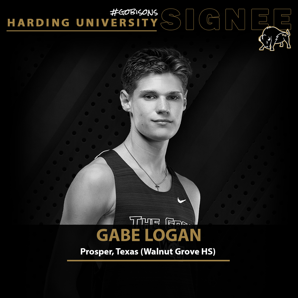 HardingSports's tweet photo. .@Harding_Track signed Gabe Logan, a middle distance runner from Prosper, Texas (Walnut Grove HS)

Bio: https://t.co/5j5HEtOSxR

#GoBisons https://t.co/pntSNUROgn