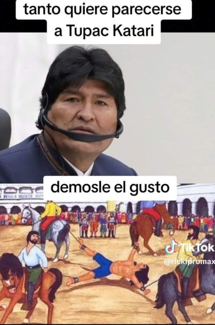 WTFBolivia2005's tweet photo. @evoespueblo De una vez el #Pevofilo lo merece https://t.co/b03lHyecbU
