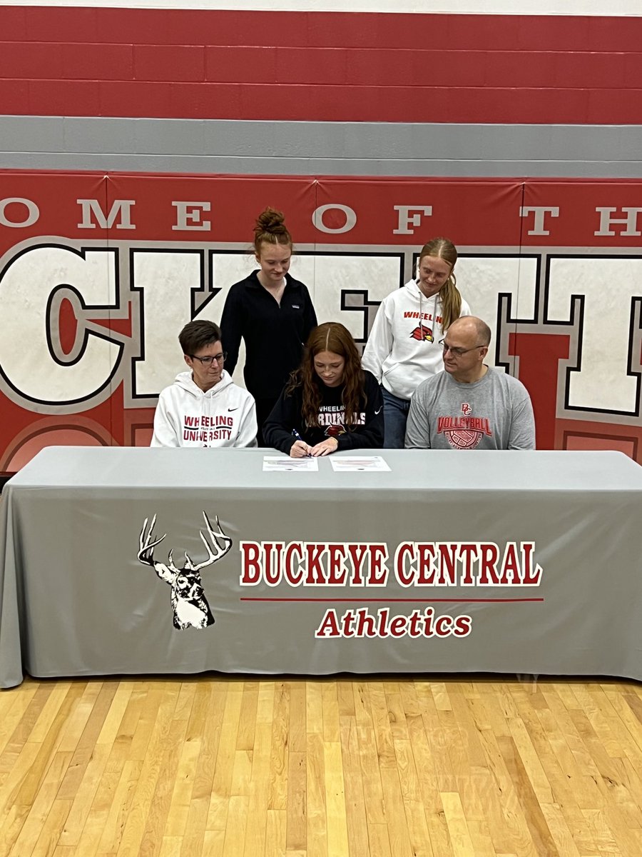 BC_AthleticDept's tweet photo. BC’s ⁦@MaraMcdougal⁩ signs her letter of intent to continue her academic and athletic 🏐 career ⁦@WUCardinals⁩ (Wheeling University).
⁦@Buckettes_VB⁩ community is so proud of you!
Good Luck‼️ https://t.co/hEE8oanEpm