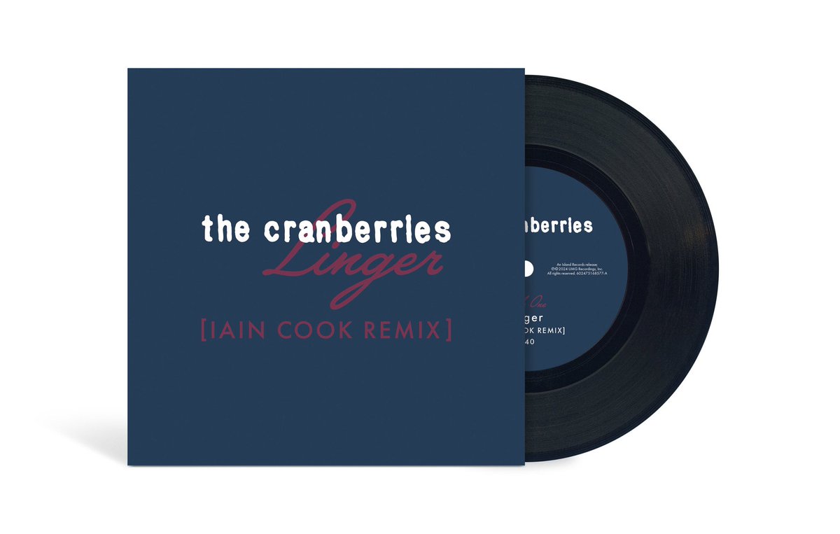 The special limited edition Linger 7” vinyl featuring the original and the Iain Cook Remix, is now available exclusively through the Island Records store, and is available for shipping internationally. Order your copy now!

thecranberries.lnk.to/Linger7in