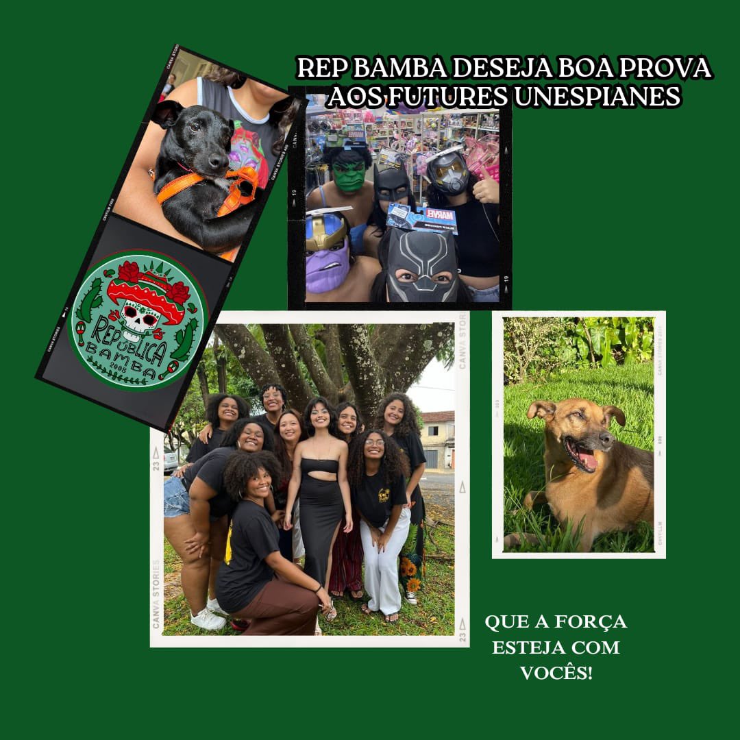 rep_bamba's tweet photo. a rep bamba deseja um bom vestibular a todes. boa sorte próximes unespianes 💚🌵

#unesp #unespfranca #vestibular #unespiano #republica #repboemia #prova #aprovacao #direito #servicosocial #historia #relacoesinternacionais https://t.co/RDYxH5zBpp