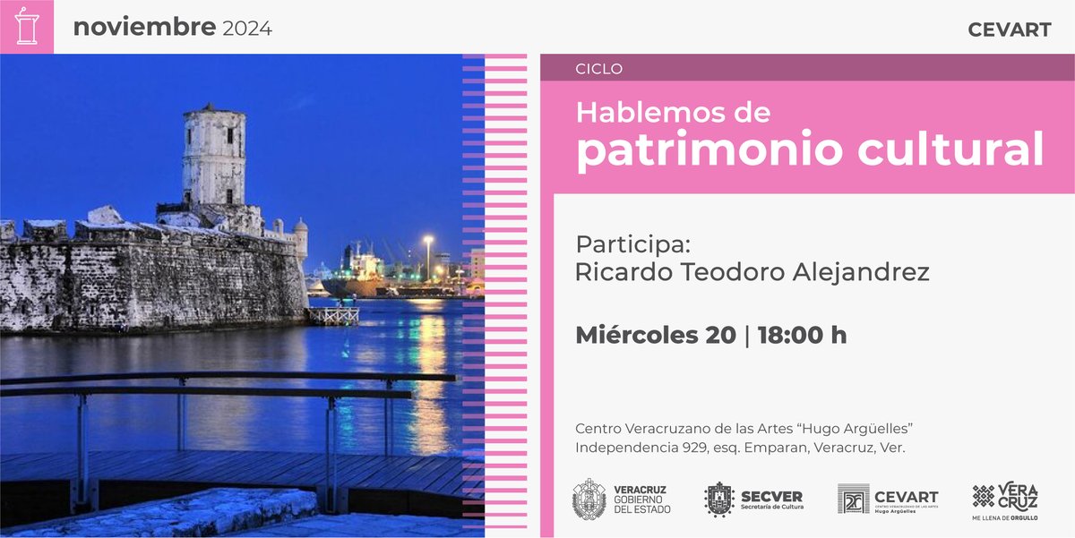 Como parte de la serie de conversatorios Hablemos de patrimonio, tendremos como invitado a Ricardo Alejandrez, quien nos hablará sobre el acercamiento al patrimonio cultural de la región a partir de lenguajes accesibles para las infancias.
📅 Miércoles 20 de noviembre.
⏰ 18 hrs.