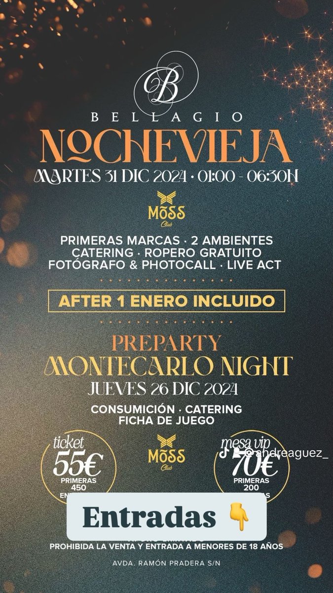 andrea_ru97's tweet photo. YA ESTÁN AQUÍ! Entradas MD 
#nochevieja2024 #cotillon #valladolid https://t.co/oA4aKJdAaW