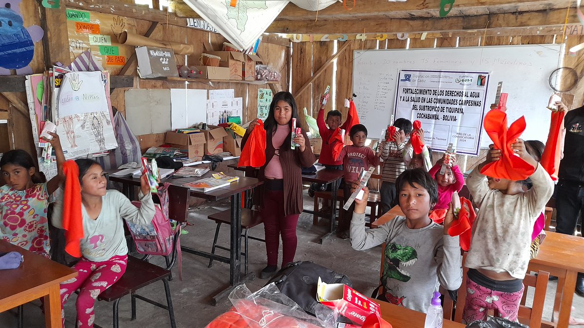 Campaña de educación sanitaria ambiental, higiene y salud con estudiantes de unidades educativas del subtrópico de Tiquipaya. Proyecto financiado por la <a href="/diputacioncadiz/">Diputación de Cádiz</a> – España en la convocatoria 2024, mediante <a href="/fundaciondrmm/">Fundación Madrazo</a>.
