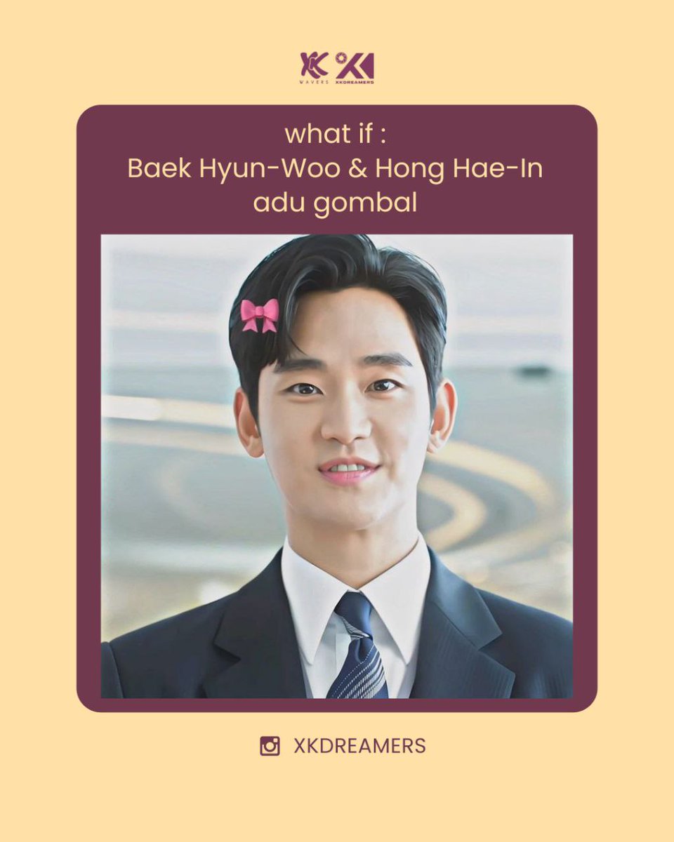 xkdreamers's tweet photo. Penasaran, kira kira Hae In salting brutal gak ya digombalin kaya gini 😭

Definisi gombalan maut gak tuh 🤣

Kalo kalian diginiin, mau bales gombalin apa? 👀

#kdrama #pov #haein #Btwkimsomen #kimsoohyun #QOT #QueenOfTears #koreanmeme #dramakorea #meme #alternativeuniverse #au https://t.co/E1jItariWV