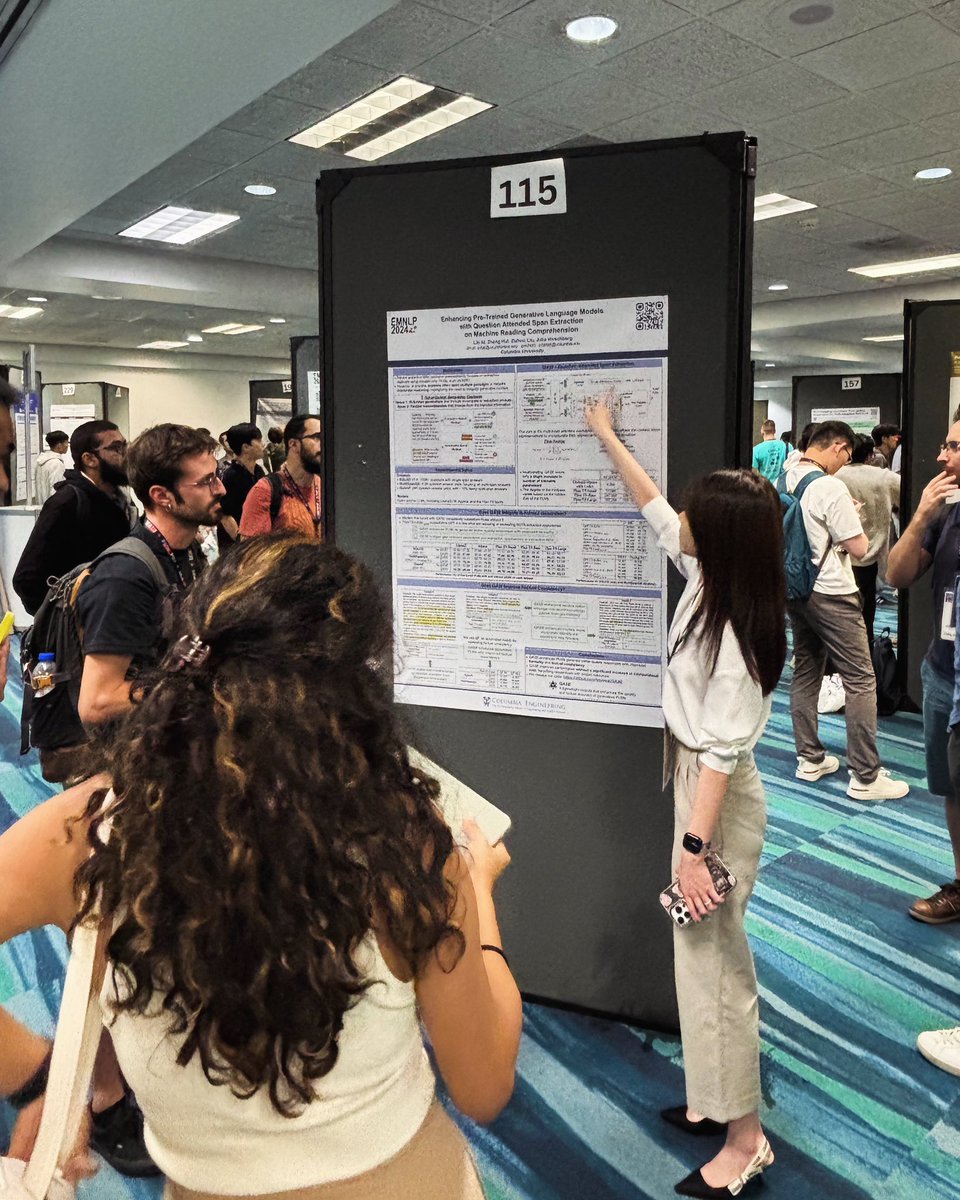 Over an amazing week in Miami, I presented 3 papers at #EMNLP2024!

1️⃣ QASE: Engancing LLMs for MRC
2️⃣ ConvoSentinel: Defending Social Engineering in LLMs
3️⃣ OpenIE Survey: From Rule-Based to LLMs

Loved reuniting with old friends &amp; meeting brilliant researchers! 🚀

#NLP #LLM