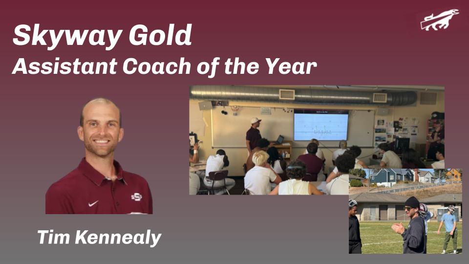 SSPAthletics's tweet photo. Congrats to Packer Football Assistant Coach, Tim Kennealy!  Tim was recognized as the Skyway Gold District Assistant Coach of the Year! 

@sspps6 https://t.co/kwS4IwWV20