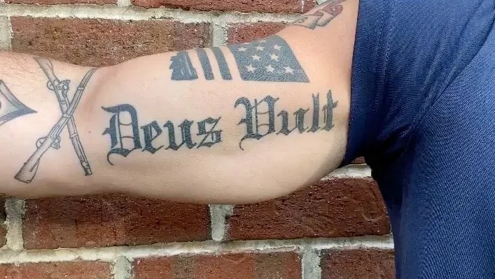 The AP has a new "story" suggesting that Pete Hegseth was an "insider threat" because of "white supremacist" tattoos.

What made the tattoos "white supremacist?" Because one is of a cross, and another says "Deus Vult" — "God wills it."

The regime hates Christians far more than