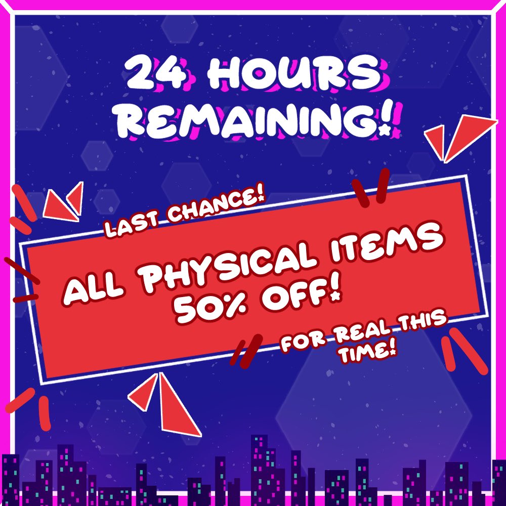 ⏳ LAST CALL FOR LEFTOVERS⏳

We’re bringing you one final sale before we close our doors forever! For the next 24 hours, all physical items are 50% off!! As a reminder, everything MUST GO! This is your last chance (FOR REAL) get a copy of the zine! 

🛒 lmkfanzine.bigcartel.com