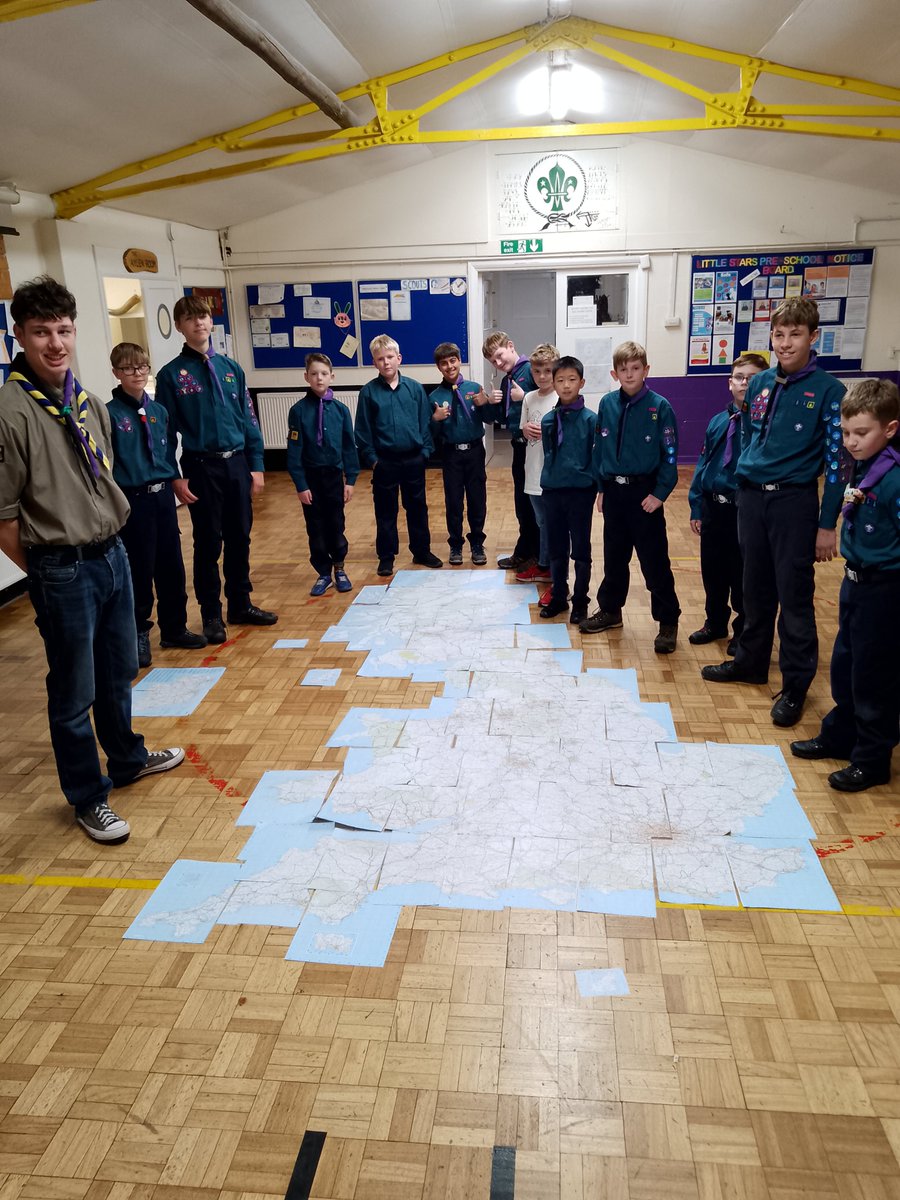 #70thPortsmouth #Scouts We had them build a map of The British Isles, cut out from an AA road map book, they did really well and would have finished sooner if Guernsey had not been moved to the shetlands 8 times
<a href="/PortsmouthScout/">Portsmouth Scouts</a> <a href="/HampshireScouts/">Hampshire Scouts</a>  #maps <a href="/TheAA_UK/">The AA</a> #Skillsforlife