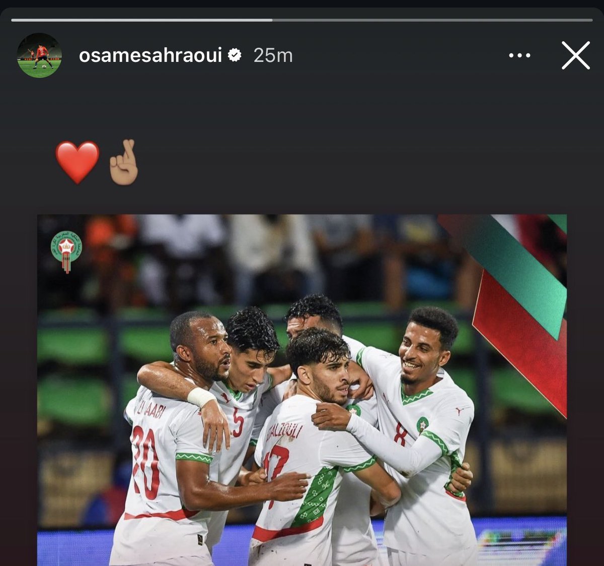 Sofiane_Hrizi's tweet photo. Ilias Akhomach et Osame Sahraoui devant le match des Lions 🦁🇲🇦
#FRMF #AFCONQ2025 #GABMAR https://t.co/M13bJKOUpi