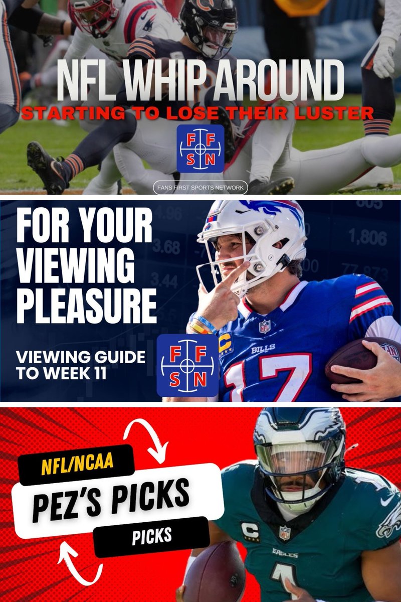 FansFirstSN's tweet photo. Check out this week’s latest episodes featuring @JHartman_PIT, @CoachsCallSheet, @PezsPicks, and @WhoDatWesley13!

NFL Whip Around
📺:https://t.co/JjOrDLL5jg

For Your Viewing Pleasure
📺:https://t.co/hyT9Pm18Ls

Pez’s Picks
📺:https://t.co/wQDNCxksRQ https://t.co/HRIOEuHhWo