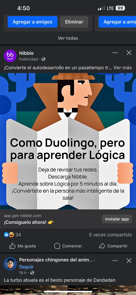 Rara publicidad <a href="/duolingoespanol/">Duolingo Español</a> 😂