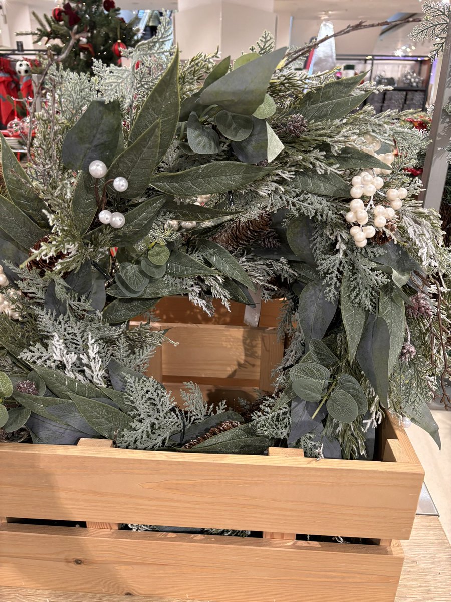 junebecomesjuly's tweet photo. Hiya, I saw a Christmas wreath in your Newcastle upon Tyne store today but it’s not on the website. Is this on the website. https://t.co/MHSVkw9ckh