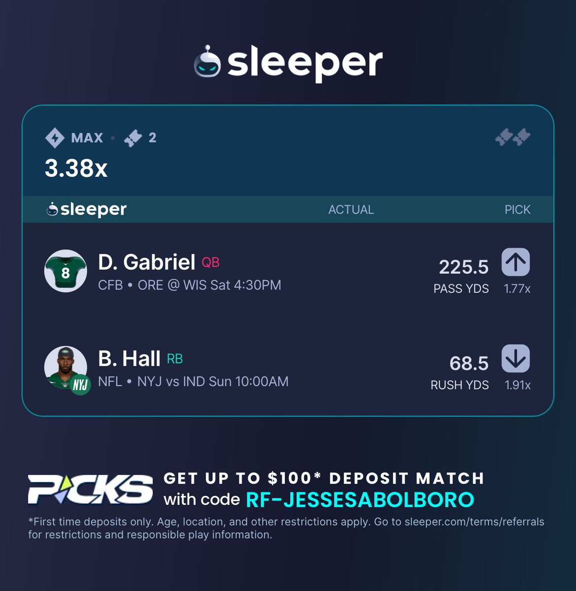 Dillon Gabriel discount.