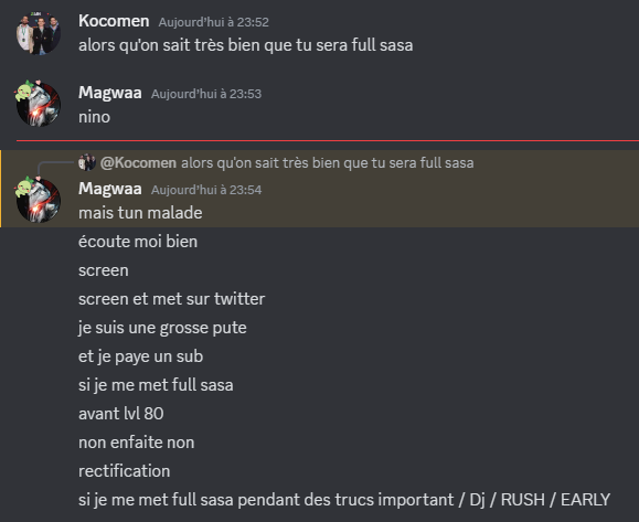 je pose ça là, on sait jamais. Il paye un sub en +, c'est pas rien.