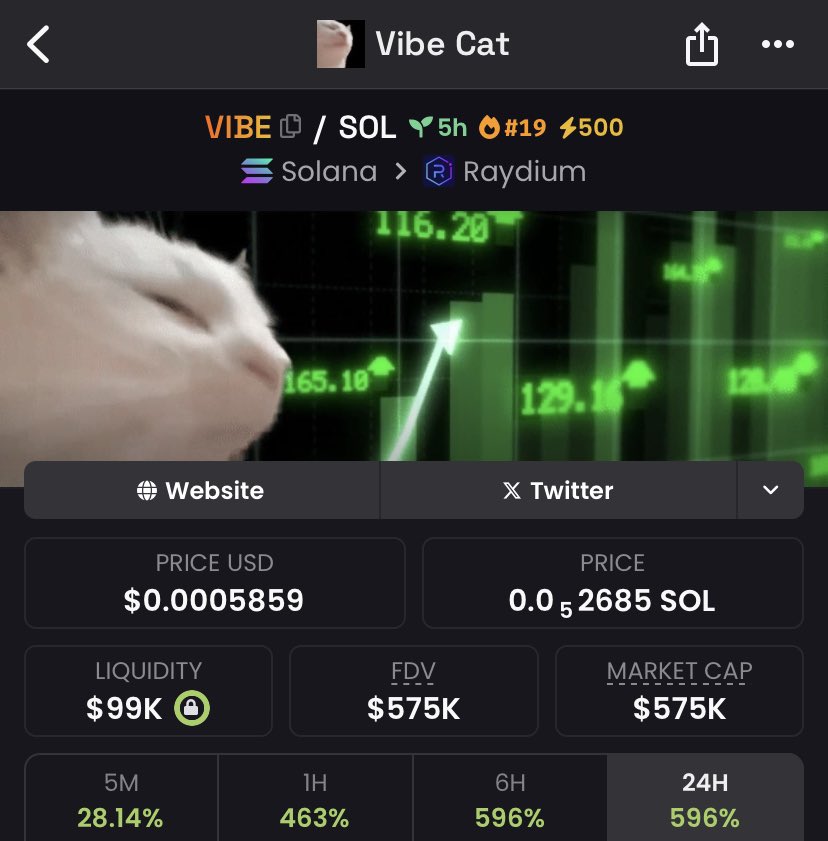 Feel the love $VIBE wif the Cat 🔥🚀
