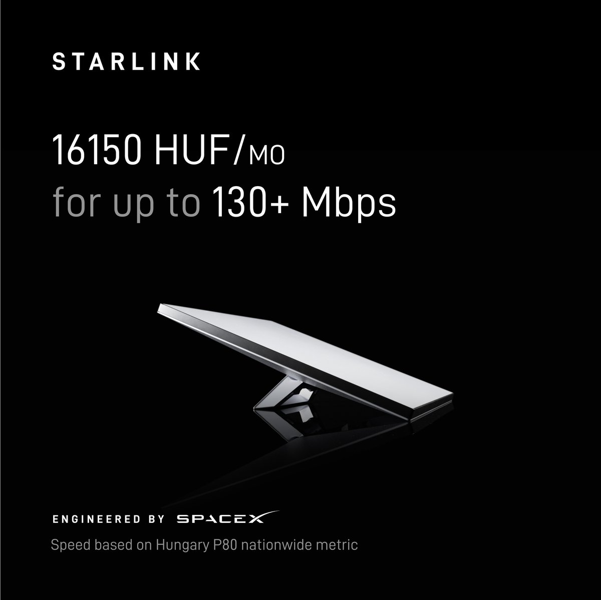 Starlink's tweet photo. Starlink Mini is now available in Hungary!
Order online in less than 2 minutes