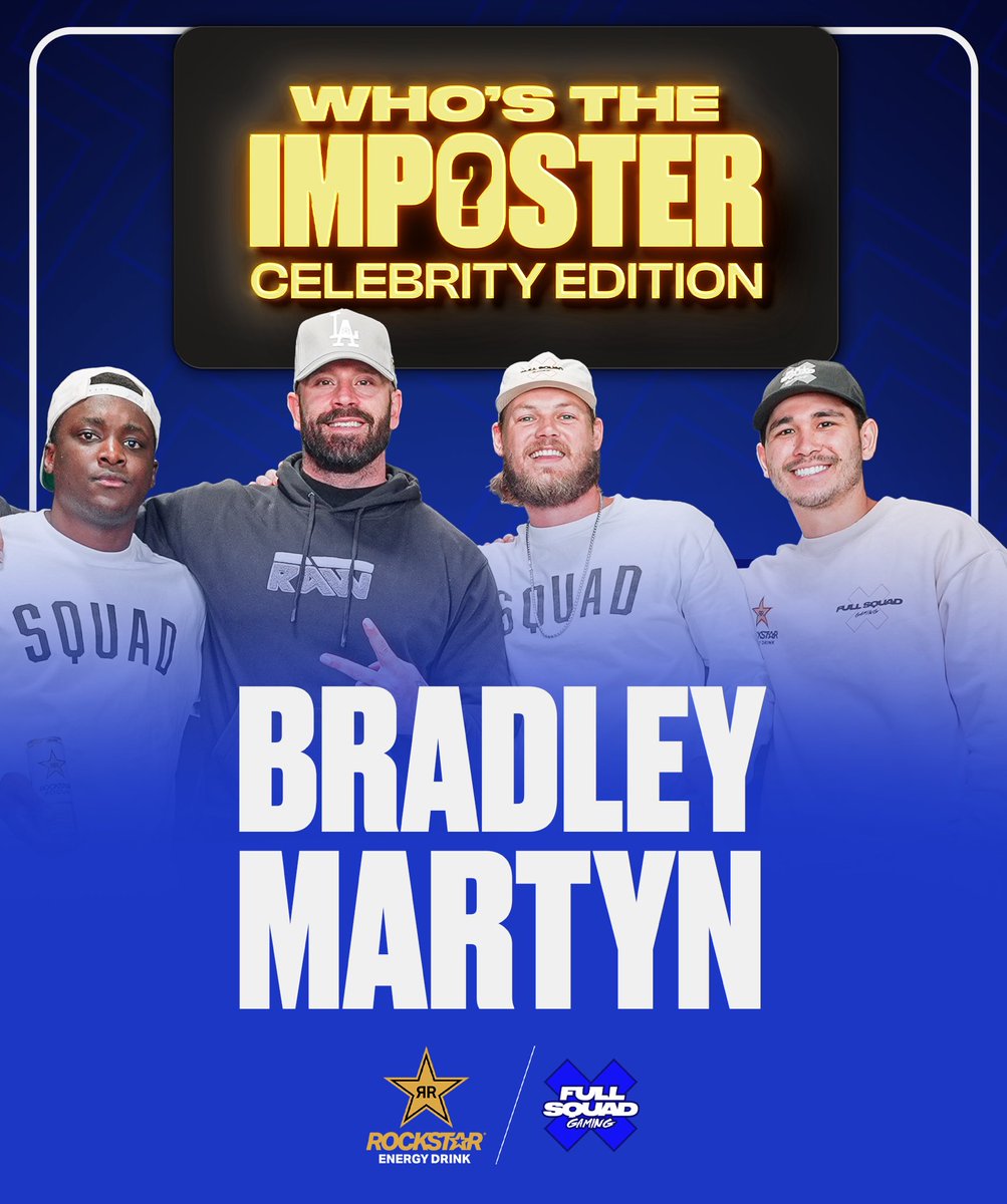 Welcome Bradley Martyn as our latest <a href="/RockstarEnergy/">Rockstar Energy Drink</a> Celebrity Imposter! 🔥