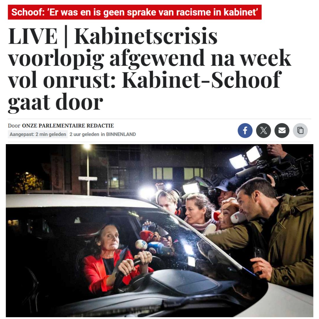 We hebben vier maanden onderling wantrouwen, stoere taal en amateurisme gezien. Dit kabinet is vooral met zichzelf bezig en komt niet aan regeren toe, terwijl het bezig moet zijn meer woningen te bouwen, meer grip te krijgen op migratie en te werken aan een duurzame economie. 1/4