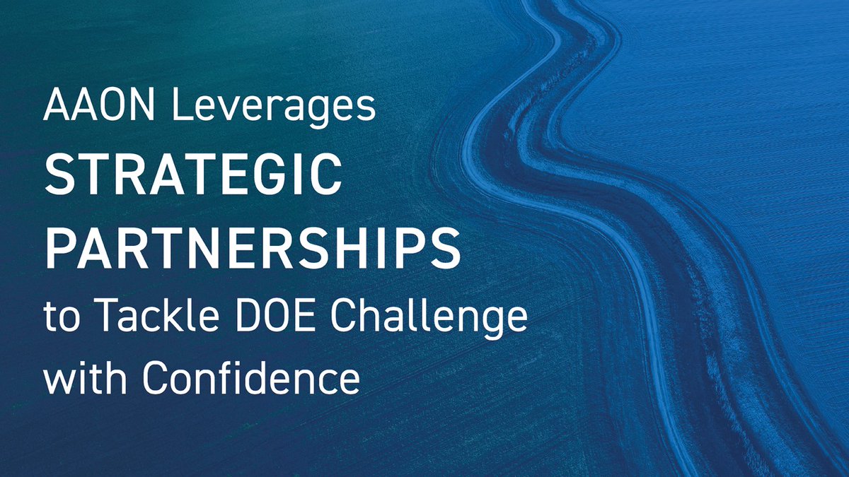 AAON reaffirms commitment to <a href="/ENERGY/">U.S. Department of Energy</a>'s Better Buildings Commercial Building Heat Pump Technology Challenge by partnering with Copeland and multiple universities across the country! 

🔗 Read full article at hubs.la/Q02Yr4LT0.