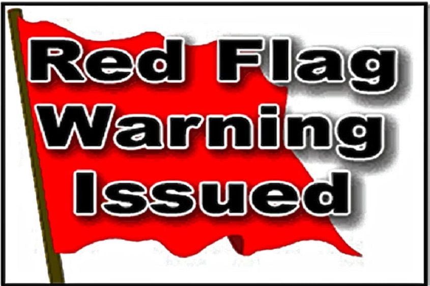 RED FLAG Warning extended to Saturday #RedFlagWarning
