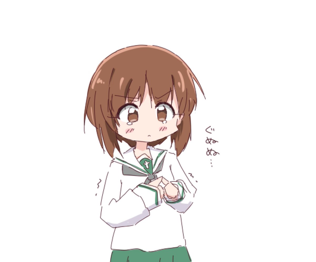 西住みほ 「きようもおしごとなのだ 」|だいひのイラスト