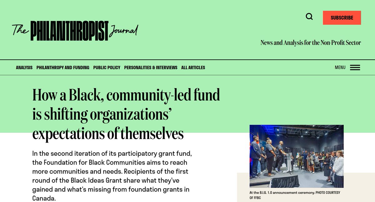 Happy National Philanthropy Day! Check out the latest article about the Foundation for Black Communities written by Sherlyn Assam in the link below!
thephilanthropist.ca/2024/11/how-a-…