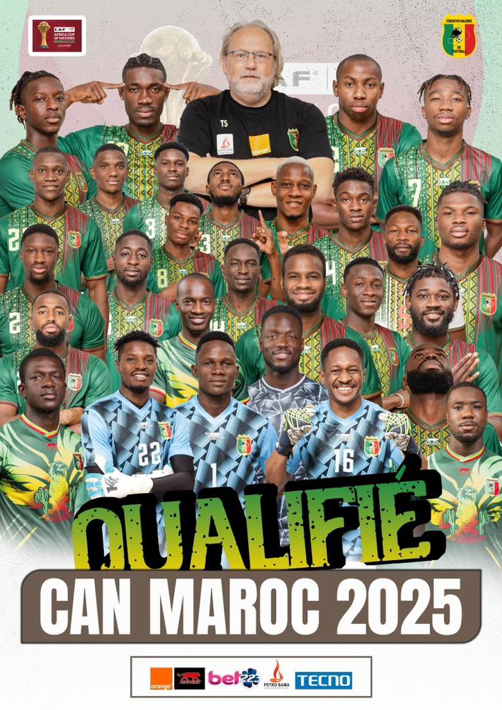 aguiboub's tweet photo. CAN MAROC 🇲🇦2025, ON Y SERA 🙏💪
Merci les gars, félicitations 👏 
Félicitations à la @femafoot 
@MaliwebNet 
@GouvernementM 
@Yves_Bissouma 
@caf_online_FR https://t.co/oYcHAUTKFX