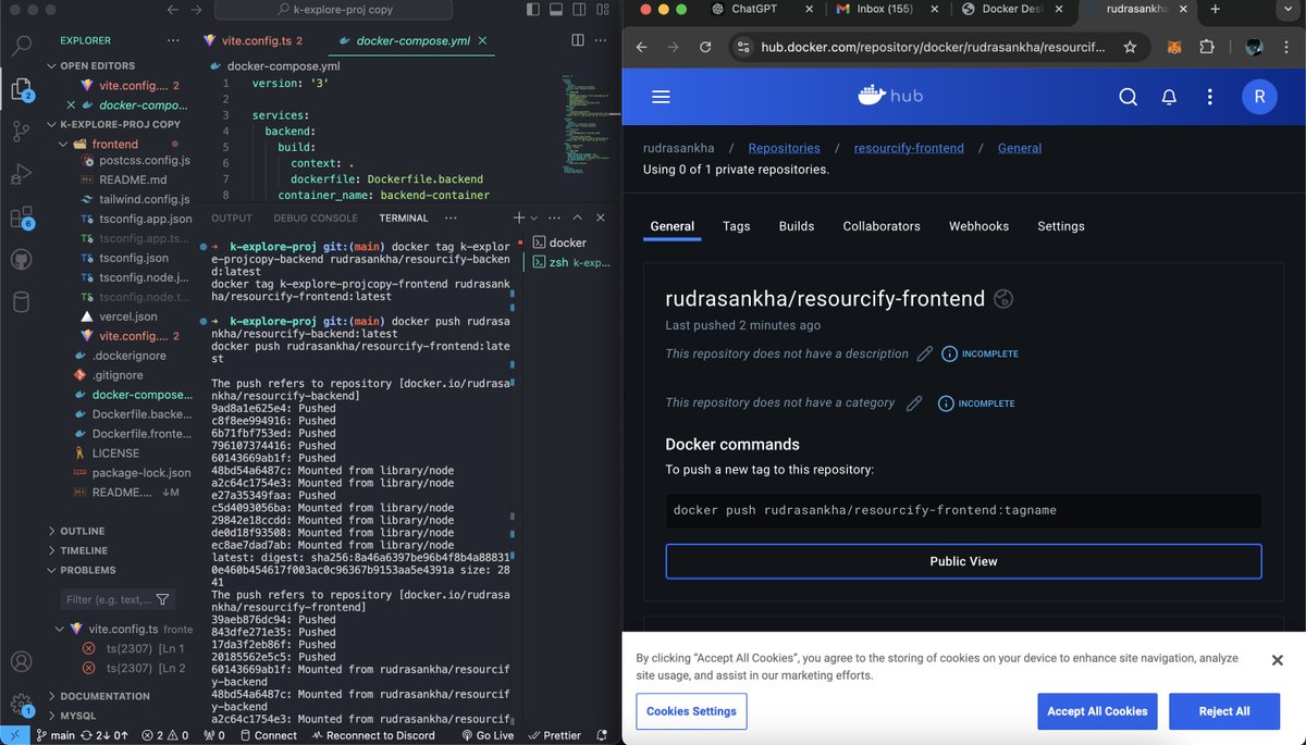 RudraSankha's tweet image. Though it was a college project , i didnt need to push the #docker image to #dockerhub .. i did it for practice purpose ...its a fun 
@kirat_tw @Docker
