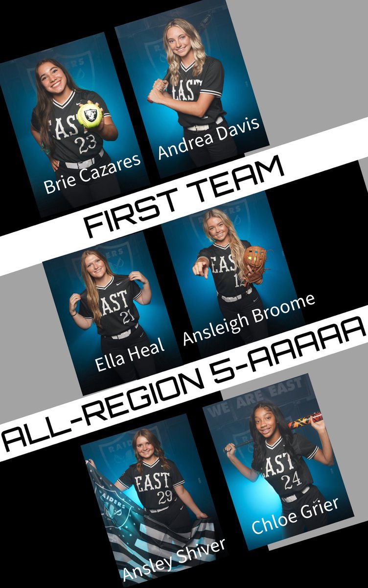 East Paulding High School Softball (@eastpauldingsb) on Twitter photo Congrats to our First Team All-Region selections:
<a href="/CazaresBrie/">Briana Cazares</a>
<a href="/andreadavis2025/">andreadavis2025</a>
<a href="/AnsleighBroome/">Ansleigh Broome (Committed 2025)</a>
<a href="/EllaHeal4/">Ella Heal</a>
<a href="/AnsleyShiver29/">Ansley shiver</a>
<a href="/athletegurlchlo/">Chloe Grier</a>
<a href="/AthleticsEP/">EPHS Athletics</a> <a href="/eastpauldinghs/">East Paulding HS</a> <a href="/pauldingboe/">Paulding County School District</a> <a href="/Paulding_Sports/">PauldingCountySports</a> <a href="/TheCoachesBoxGA/">Coaches Box Georgia</a> <a href="/gadcsoftball/">Georgia Dugout Club</a> <a href="/GACASoftball/">GACA Softball</a> <a href="/ExtraInningSB/">EXTRA INNING SOFTBALL</a> Congrats to our First Team All-Region selections:
<a href="/CazaresBrie/">Briana Cazares</a>
<a href="/andreadavis2025/">andreadavis2025</a>
<a href="/AnsleighBroome/">Ansleigh Broome (Committed 2025)</a>
<a href="/EllaHeal4/">Ella Heal</a>
<a href="/AnsleyShiver29/">Ansley shiver</a>
<a href="/athletegurlchlo/">Chloe Grier</a>
<a href="/AthleticsEP/">EPHS Athletics</a> <a href="/eastpauldinghs/">East Paulding HS</a> <a href="/pauldingboe/">Paulding County School District</a> <a href="/Paulding_Sports/">PauldingCountySports</a> <a href="/TheCoachesBoxGA/">Coaches Box Georgia</a> <a href="/gadcsoftball/">Georgia Dugout Club</a> <a href="/GACASoftball/">GACA Softball</a> <a href="/ExtraInningSB/">EXTRA INNING SOFTBALL</a>