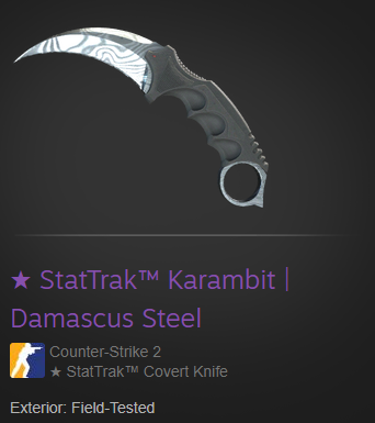 If Jake Paul gets K.O.'d tonight, I'll give away this cs2 knife to a random person who replies to this tweet. 👍