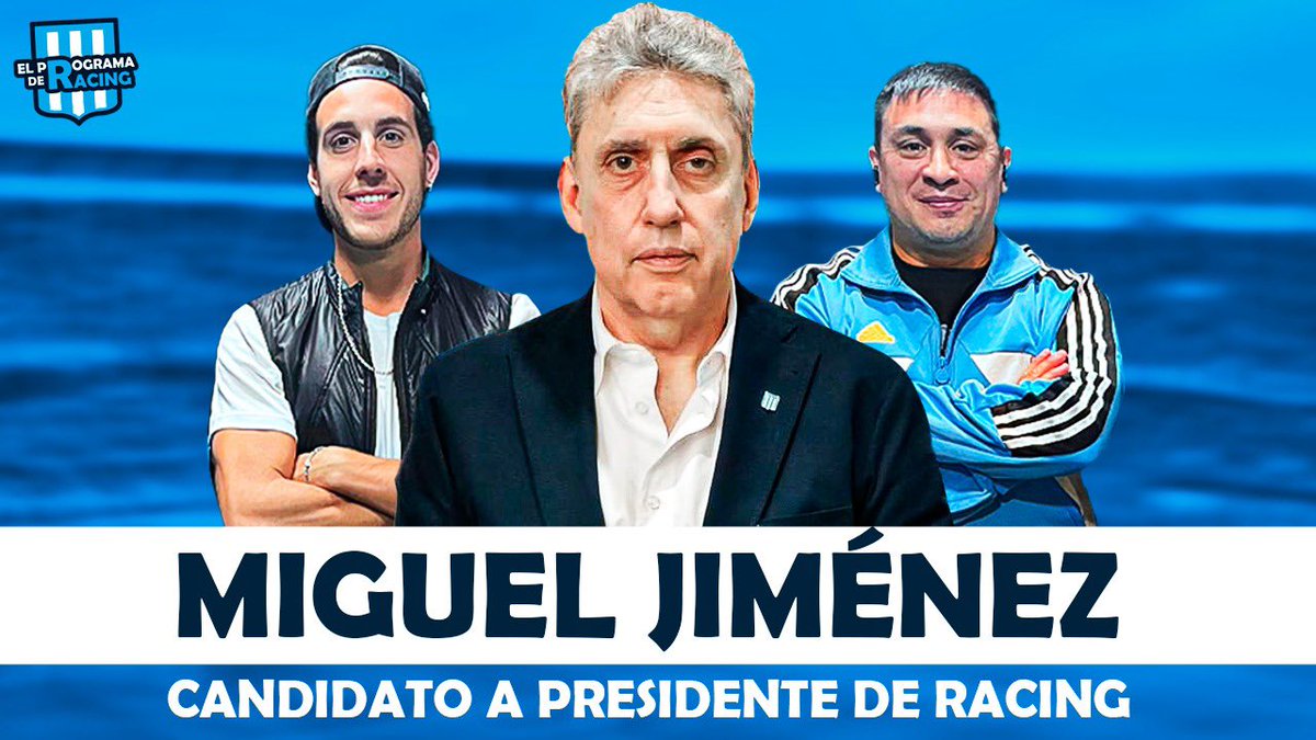 GonzaCardozoOk's tweet photo. ENTREVISTA A @mjimenezracing 👇🏻
Candidato a presidente de #Racing. #Devia entiendo se comprometió a hablar tmb con nosotros.
1 HORA Y MEDIA DE CHARLA:
👉🏻 https://t.co/veWYDEzanw https://t.co/RgFjs5kG1X