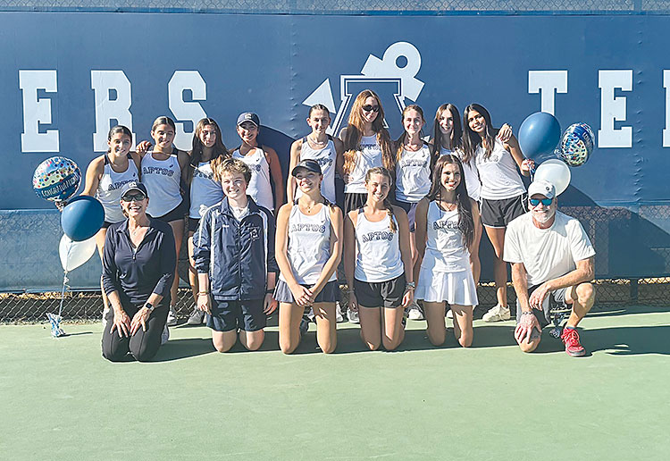 By Tammi Brown
Aptos High Girls Tennis had an amazing season, securing the 2024 SCCAL League Title with a perfect 10-0 League record!
tpgonlinedaily.com/?p=59228