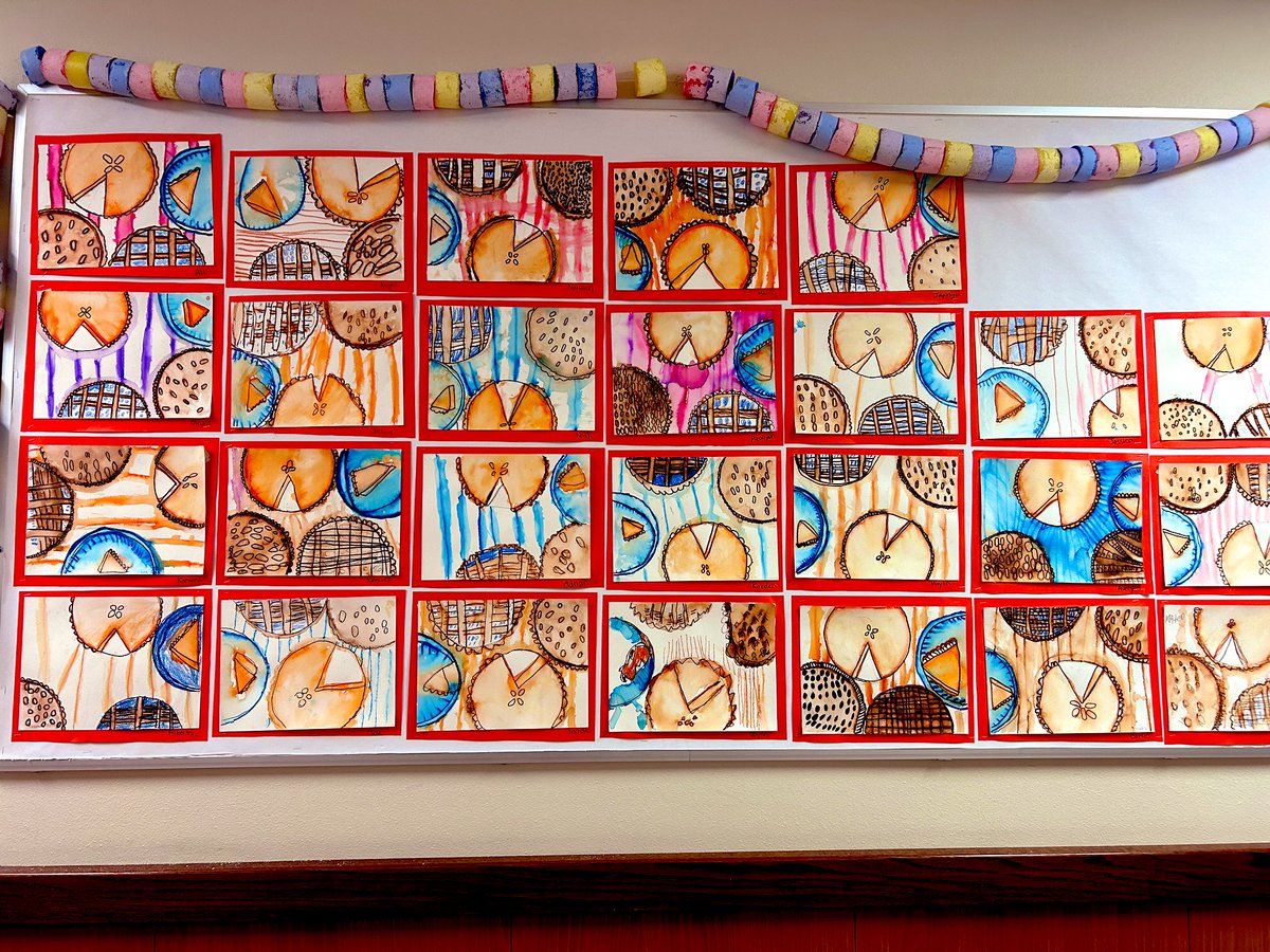 Beautiful pies by 3rd grade! We learned about value change by using washable markers! <a href="/BluebonnetLions/">Bluebonnet Elementary School</a> <a href="/SpecialsBBE/">Bluebonnet Specials</a>