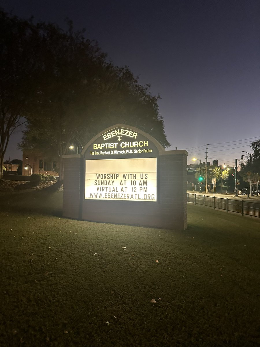 We’re in church tonight for the annual Jazz At Ebenezer Concert. <a href="/theatlantavoice/">The Atlanta Voice</a> 🎺