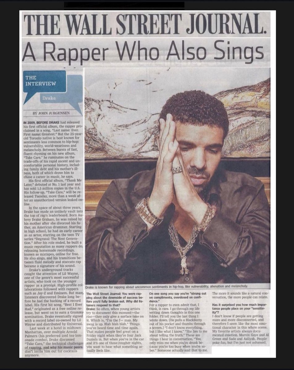 DrakeDirect's tweet photo. A Rapper Who Also Sings 💎 https://t.co/J6R5qzlKdg