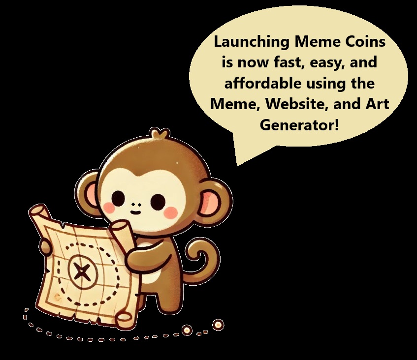 MMMonkeys's tweet image. 🐵 Meme Makin' Monkeys - the first fully automated AI-powered platform for creating  Meme Coins, all in one place!  From generating inspiring meme ideas to building websites and custom art, everything is instant and ready to go. The platform uses $BANANA tokens as gas fee.