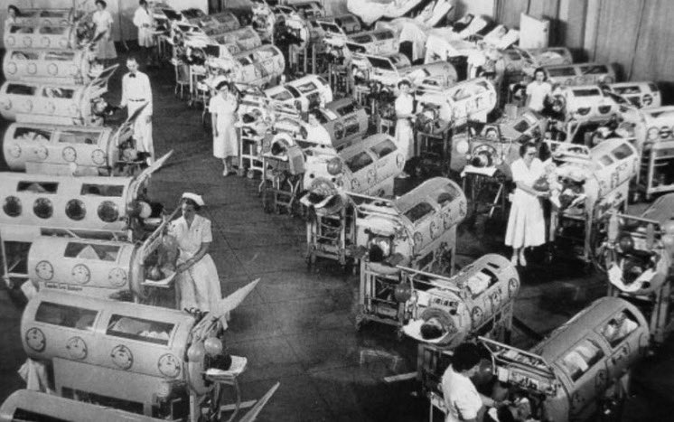 Treebee10's tweet photo. Vaccines cause adults. Polio causes this.  @DrsMeena https://t.co/uuKyazYNxm
