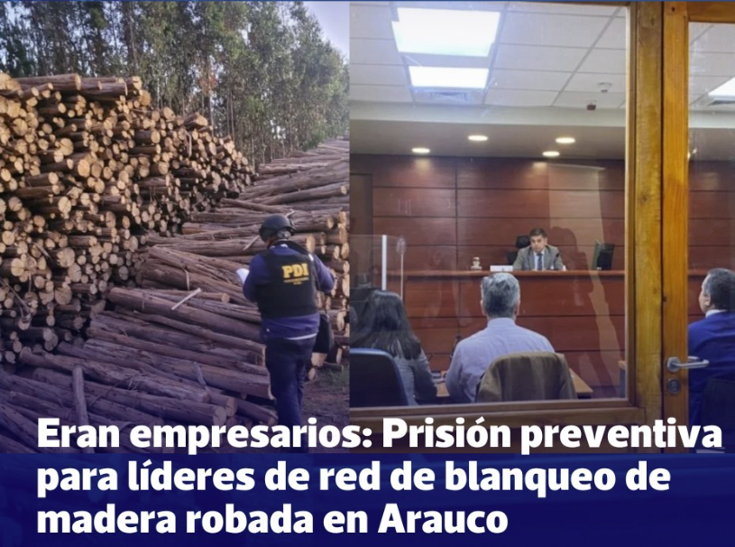Radar_C_L's tweet photo. Empresarios patriotas enviados a prisión preventiva, acusados de facturar 13 mil millones a través de empresas forestales: Cristián Reyes, Estela Betsabet, Diego Reyes y Javier Ramírez. ¿Qué tiene que decir al respecto el @aprachile? Fuente: @El_Ciudadano https://t.co/TndOirFpzb