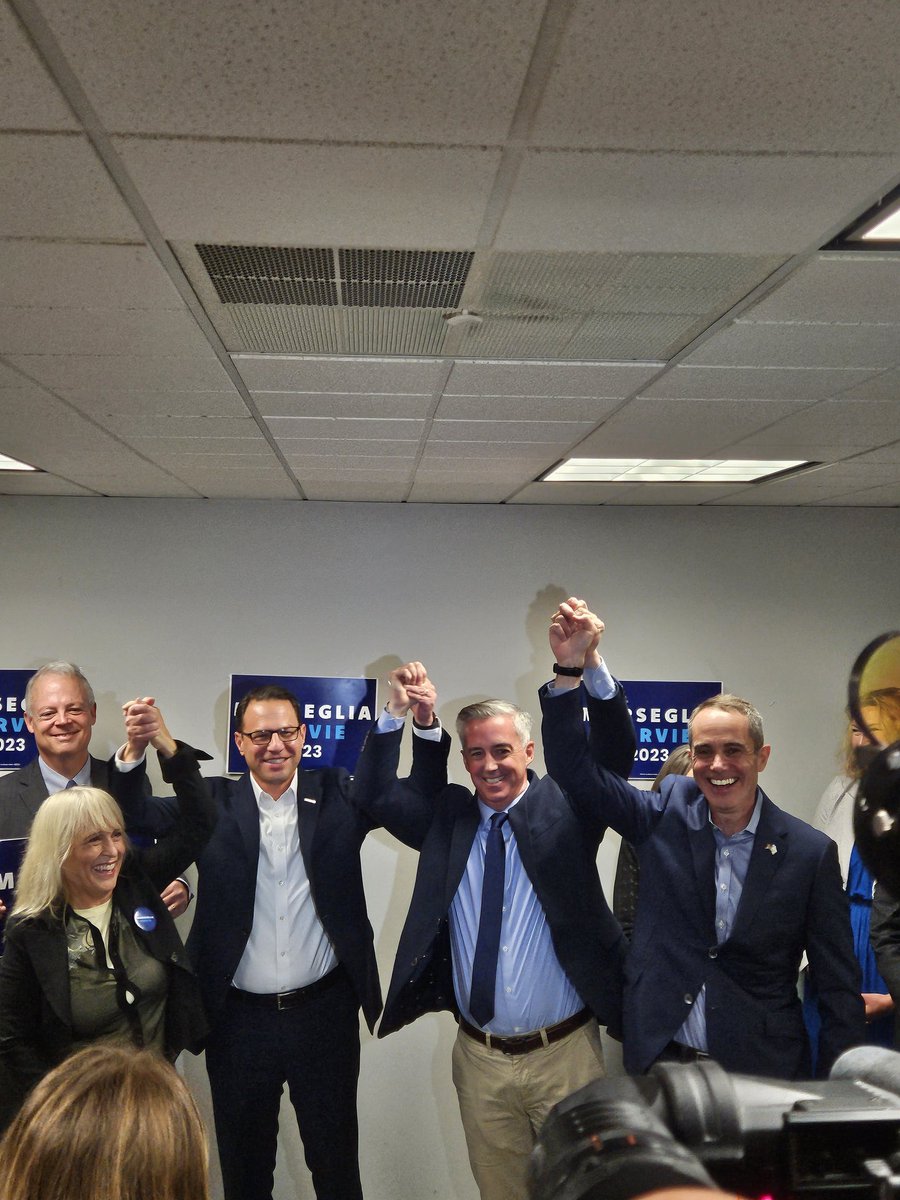 ChatByCC's tweet photo. @JackPosobiec @elonmusk I spy Josh Shapiro with the 2  Bucks County commissioners…interesting. https://t.co/4BvIYe39cK