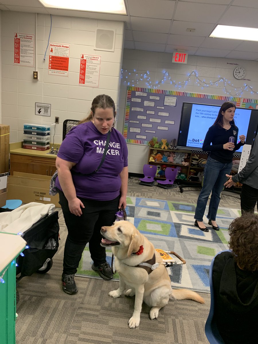 cindy_hundley's tweet photo. It was a cool day to be in the @GutermuthES library! The @APHfortheBlind came and shared cool experiences with our #2ndgraders. I loved it, too! @Mrsyoungcreates #KSB @JCASLKY #AccessWarrior #Braille @JCPS_LMS https://t.co/5SwlAYq6jg